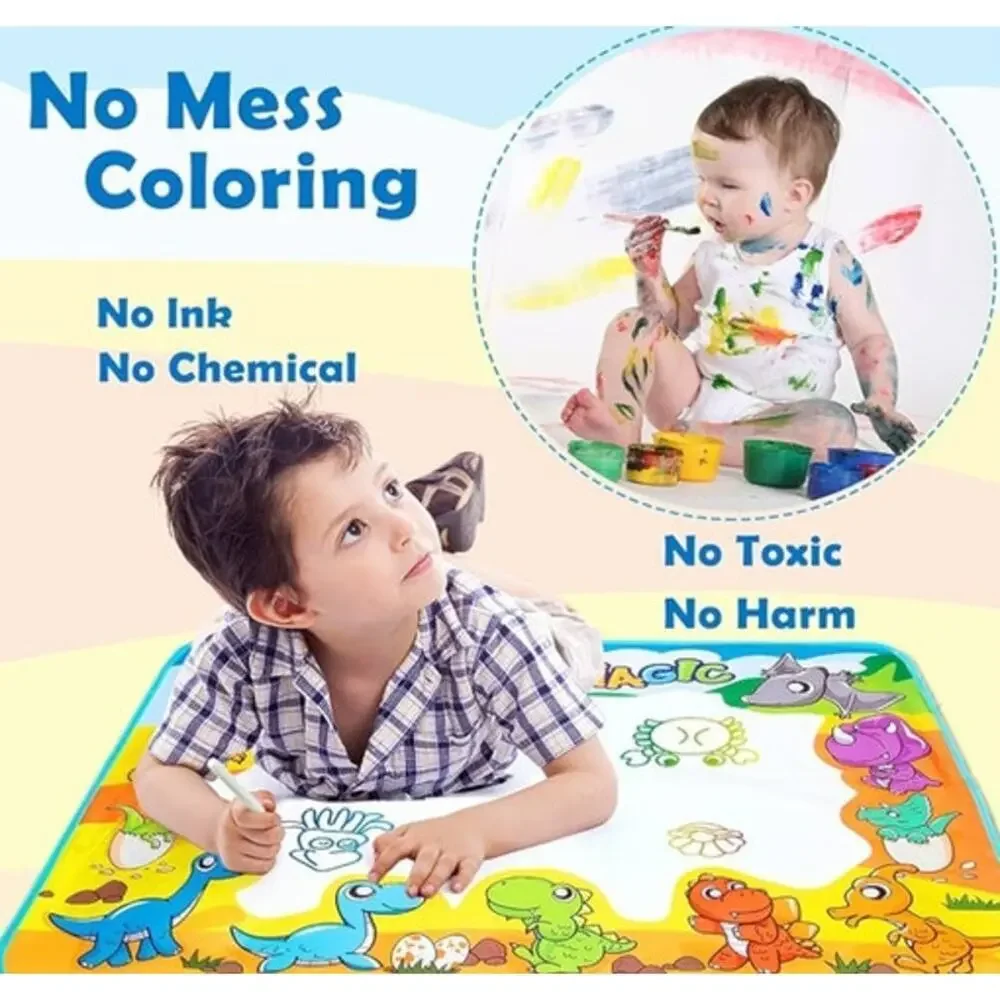 Magic Water Drawing Mat Coloring Doodle Montessori Toys Kids